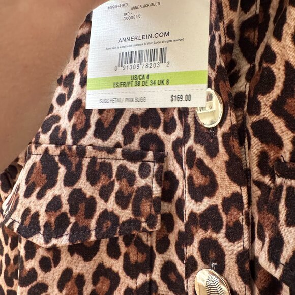 Anne Klein- Long Sleeve Button Down Dress- NWT - 4 - Picture 4 of 4